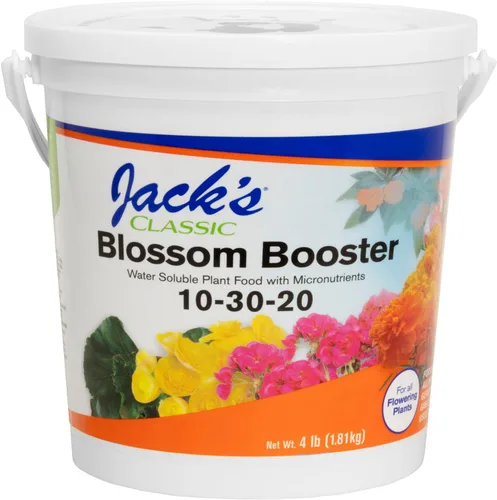 Vista 9 de Jack's Classic 10-30-20 Blossom Booster Fertilizante soluble en agua con micronutrientes para aumentar el color y la cantidad de flores en plantas