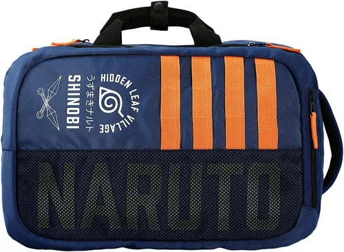 Vista 6 de Bioworld Naruto Hidden Leaf Village Anime Cartoon Desktop Workspace Tech Mochila, Azul, Computadora portátil