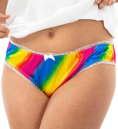 Vista 4 de Satini Braguitas de lencería Tanga para mujer, braguitas de satén