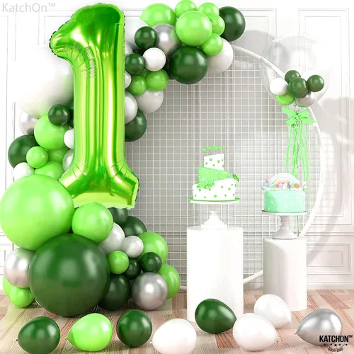 Vista 770 de KatchOn Globo negro del número 1 de 40 pulgadas, globo de feliz cumpleaños Large Mylar Number One Balloon for 1st Birthday Decorations, Foil