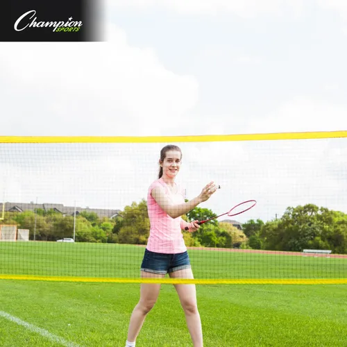 Vista 6 de Champion Sports Red deportiva ajustable: red deportiva portátil para voleibol, tenis, pickleball y bádminton, múltiples anchos