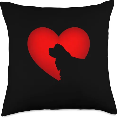 Vista 4 de Red Cocker Spaniel Mother's Day Dog Heart DM Red Cocker Spaniel - Almohada de corazón para el día de la madre, 16 x 16 pulgadas, multicolor