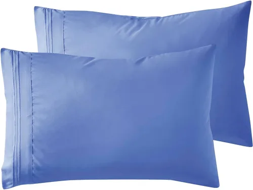Vista 43 de Nestl - Juego de 2 fundas de almohada de microfibra azul playa tamaño Queen, 20 x 30 pulgadas