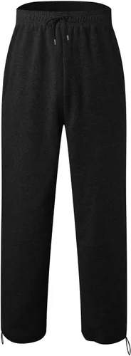 Vista 2 de Pantalones deportivos para hombre, ajuste holgado, pantalones deportivos para hombre, pantalones deportivos de ajuste holgado con cordón y bolsillo
