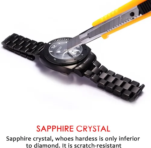 Vista 5 de Prince GERA Reloj de hombre resistente al agua Big Face Luminoso Relojes