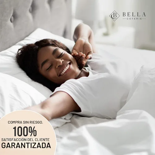 Vista 5 de Bella Coterie - Funda de almohada de seda de lujo para cabello y piel Champán