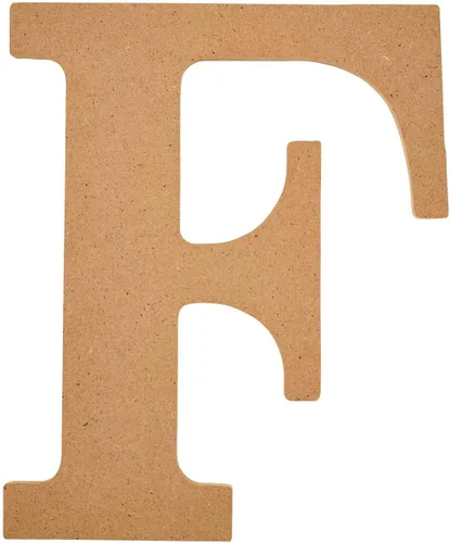 Vista 31 de Plaid Letra de madera sin terminar, superficie de madera de 5" perfecta para proyectos de bricolaje, artes y manualidades, 63572