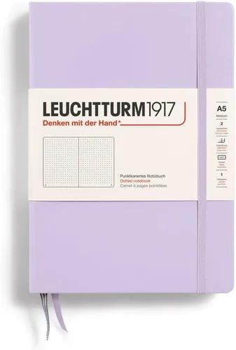Vista 18 de LEUCHTTURM1917 373976 Cuaderno mediano (A5), tapa dura, 251 páginas numeradas, cereza, liso
