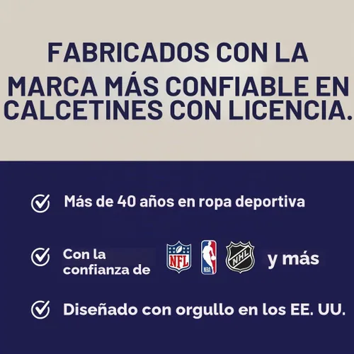 Vista 9 de For Bare Feet NFL - Calcetines unisex Mvp Crew Nfl L Color del