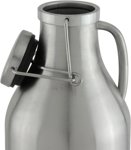 Vista 3 de Kegco 3PFD-64SS - Growler, 64 oz, acero inoxidable