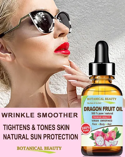 Vista 4 de Botanical Beauty - Aceite de semilla de fruta de dragón, 100% puro, natural, virgen, sin refinar, aceite portador prensado en frío, 0.5 onzas