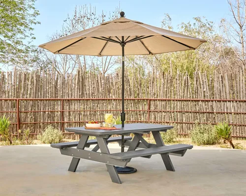 Vista 9 de Polywood Park - Mesa de picnic, Negro