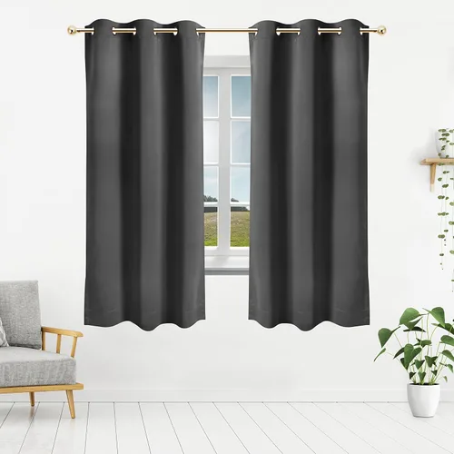 Vista 3 de Utopia Bedding - Cortinas opacas para dormitorio, cortinas con ojales de 54 pulgadas de largo, 2 paneles, cortinas térmicas aisladas para sala