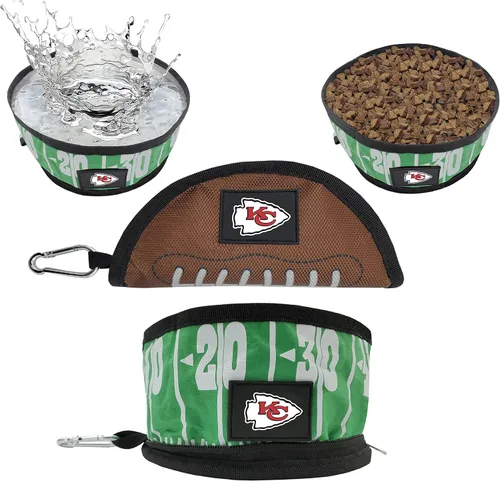 Vista 19 de Pets First NFL - Tazón plegable para mascotas