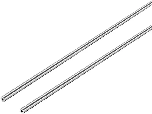 Vista 11 de uxcell Tubo redondo de acero inoxidable 304 0.118 in OD 0.008 in espesor de pared 9.843 in de longitud Tubo recto sin costura 2 piezas