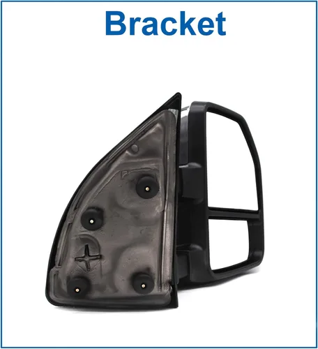 Vista 4 de JZSUPER [Estilo mejorado] Espejos de remolque aptos para camioneta Ford Super Duty F250 F350 F450 F-550 1999-2016, plegado manual, ajuste manual