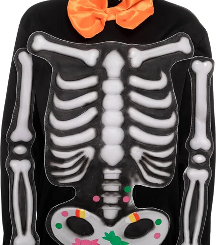 Vista 4 de Spooktacular Creations Bonito disfraz de esqueleto para niños de 3 a 10 años