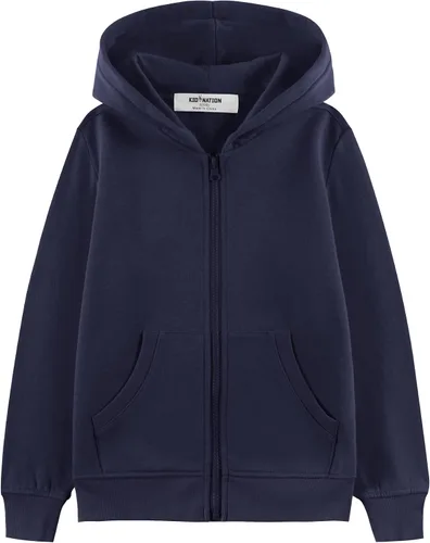 Vista 14 de Kid Nation Sudadera con capucha para niños o niñas de 4 a 12 años Negro
