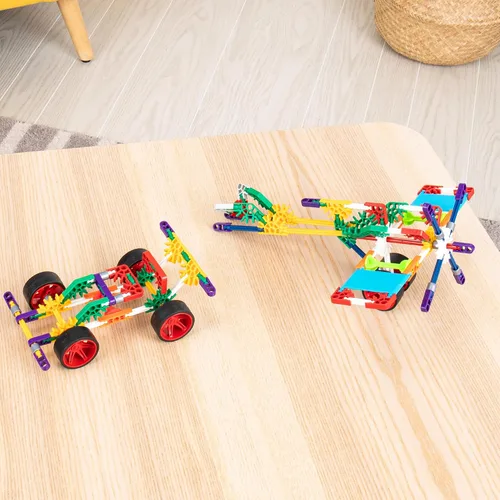 Vista 2 de K'NEX Juego de 30 modelos de cruceros personalizados con bolsa de almacenamiento, kit de construcción STEM, construcción para niños, juguete