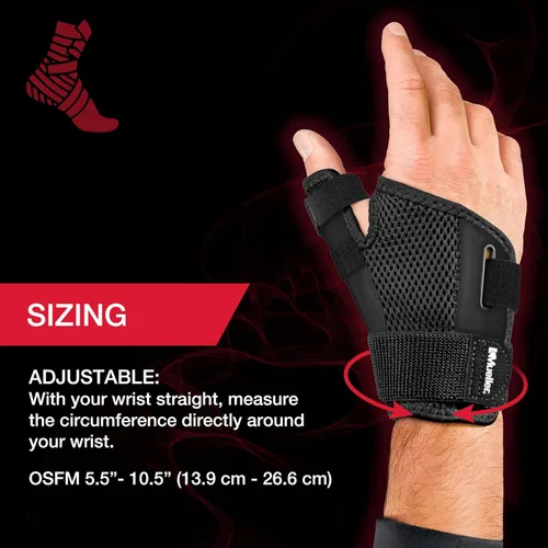 Vista 4 de MUELLER Sports Medicine - Estabilizador de Pulgar Ajustable, Férula Spica, Soporte para Alivio del Dolor de Pulgar para Hombres y Mujeres, Ideal