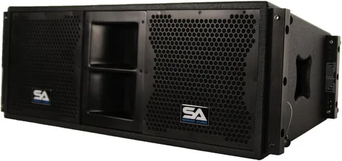 Vista 5 de Seismic Audio - SALA-210-Pair - Par de altavoces pasivos de 2x10 Line Array con controladores de compresión duales - Banda PA/DJ Live Sound