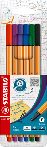Vista 9 de STABILO - punto 88 - Fineliner - Pack de 20 - Colores surtidos