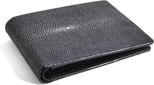Vista 2 de VIVO Eric - Cartera fina para hombre diseño de Shagreen