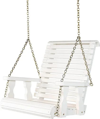 Vista 9 de Amish - Silla giratoria resistente con tratamiento a presión (mancha de cedro)