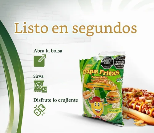Vista 4 de DECA EXPERTS - Palitos de Patata Shoestring, Crujiente, Bocadillo Caliente de 35.27oz - 1000gr - Papitas de Hotdog - Papas Cabello de Angel - Papa