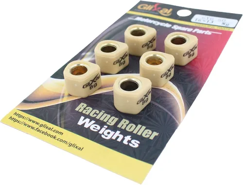Vista 11 de Glixal 16x13mm Deslizadores de variador polígono de alto rendimiento, pesos de rodillo deslizantes de competición 139QMB GY6 50cc - 100cc