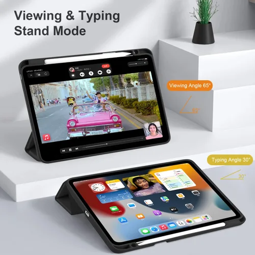 Vista 5 de Batianda Funda híbrida para iPad Pro de 12.9 pulgadas 2022 M2 2021 5ª/iPad Pro de 12.9 pulgadas de 4ª/3ª