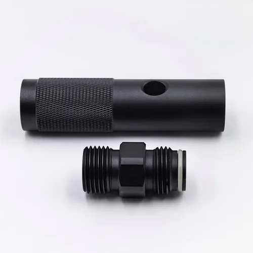 Vista 6 de Adaptador de carga rápida de cilindro pequeño cartucho de CO2 de 0.42 oz para agua de soda de Paintball PCP Airsoft G1/2-14 (0.825"-14NGO)