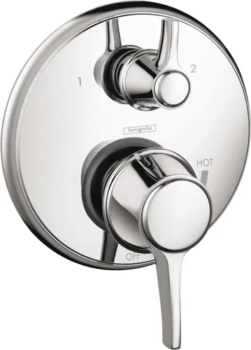 Vista 7 de hansgrohe Ecostat 04447140 - Moderna válvula de ducha con desviador en bronce cepillado