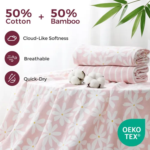 Vista 2 de Momcozy Toalla de bebé con capucha, ultra suave y absorbente, juego de toallas de baño grandes para mayor comodidad y suavidad en la piel del bebé