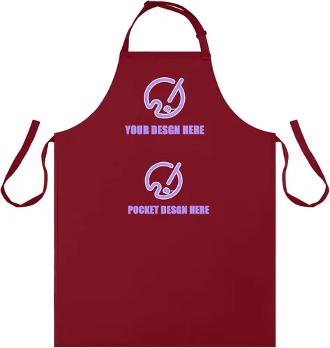 Vista 17 de BeautyWill Delantal personalizado personalizado para hombres y mujeres, delantales de cocina personalizados con bolsillos, nombre, texto, logotipo