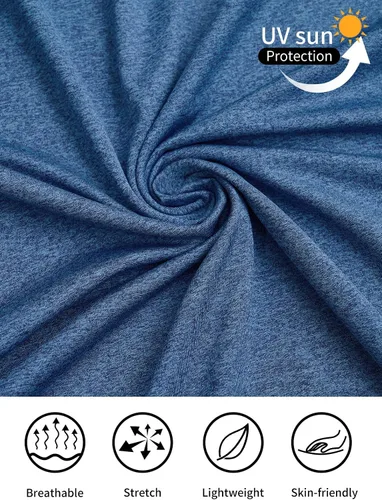 Vista 4 de Polo de golf para hombre, camisas tácticas de manga larga, de secado rápido, camiseta con cuello de senderismo