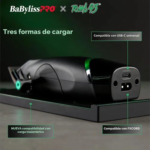 Vista 7 de BaBylissPRO x Tomb45 Wireless Charging Hair Clipper
