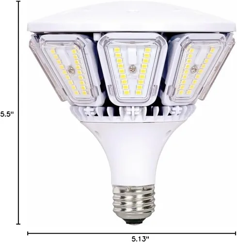 Vista 2 de Satco S9779 Hi-Pro - Lámpara LED para poste superior de 40 W, repuesto HID de 175 W, 3000 K, color blanco