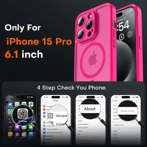 Vista 323 de TOCOL Funda para iPhone 11, compatible con Magsafe, protección completa de cámara, imanes integrados, protección contra caídas, funda translúcida