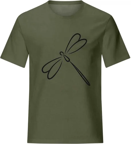 Vista 3 de Camiseta con Estampado Moda para Mujer Camiseta de ocio con Cuello Redondo de Verano Blusas ropa Playa de Manga Corta