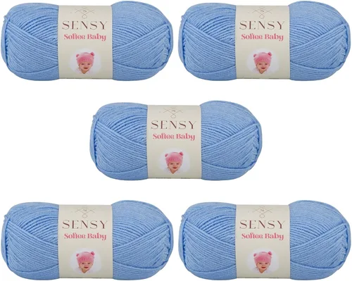 Vista 34 de Sensy Softee Hilo para Bebé, 3.5 oz, 275 yardas, Gauge 3 Light (Almendra)