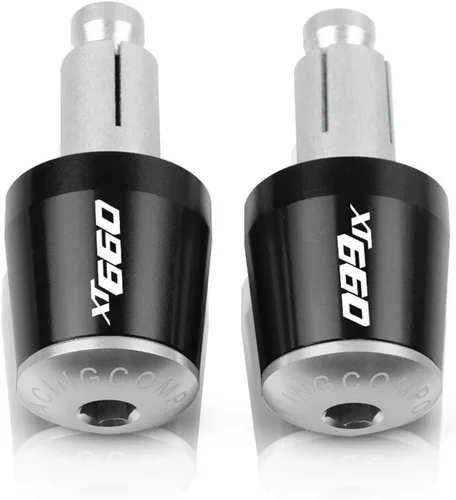 Vista 21 de 7/8" 22mm Motorcycle Handlebar Grips End Handle Bar Cap Ends Plug for XT660E XT660R XT660X XT660 XT 660 E R X 1990-2017 (Color : Black- Orange)