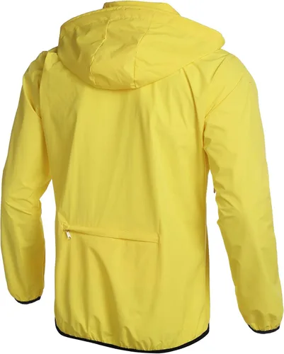 Vista 2 de COOFANDY Chaqueta impermeable unisex plegable, ligera, impermeable, con capucha, para correr, senderismo, ciclismo