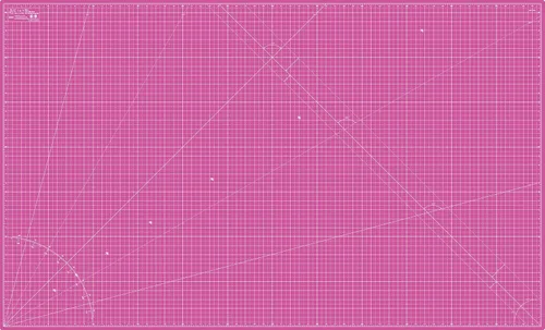Vista 13 de Estera de Corte Elan A4 Rosa y Morada, Estera de Corte Autorreparable A4 9x12 Pulgadas, Tabla de Corte de Manualidades Rosa de 5 Capas, Tabla