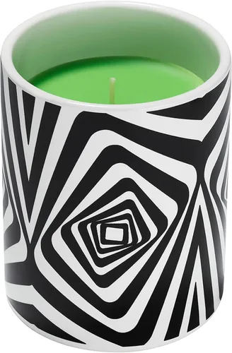 Vista 2 de Glo Zone Vela perfumada de cerámica que cambia de color lento, 12 oz - Vibin' Green