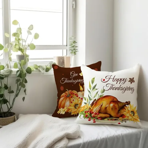 Vista 203 de Juego de 2 fundas de almohada de 16 x 16 pulgadas, diseño patriótico de bandera estadounidense con estrellas para exteriores, estilo casa de campo