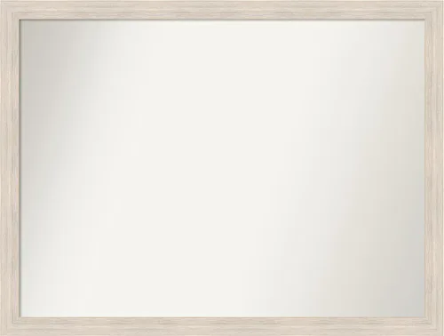 Vista 480 de Amanti Art Espejo personalizado, espejo de baño estrecho Alexandria White Wash, espejo de pared o espejo de tocador de baño sobre el fregadero