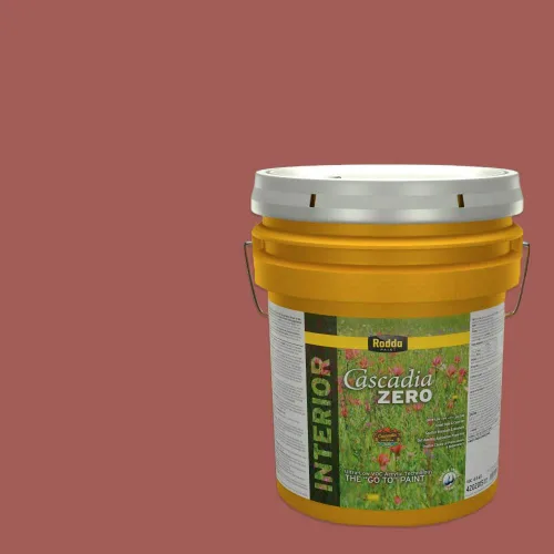 Vista 111 de Rodda Paint CASCADIA ZERO - Pintura plana e imprimación para interiores en uno, cuarto de galón, rosa Mullen