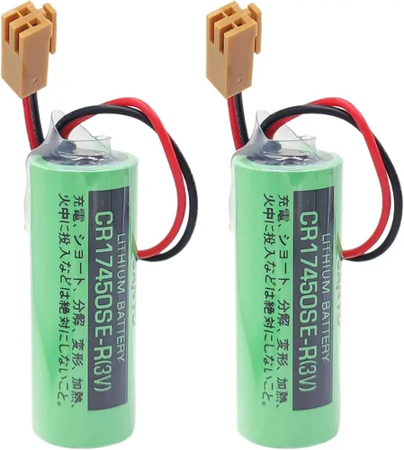 Vista 5 de (15 unidades) 3V 2500mAh CR17450SE-R PLC Batería de litio con enchufe para FANUC A98L-0031-0012 Sistema CNC no recargable