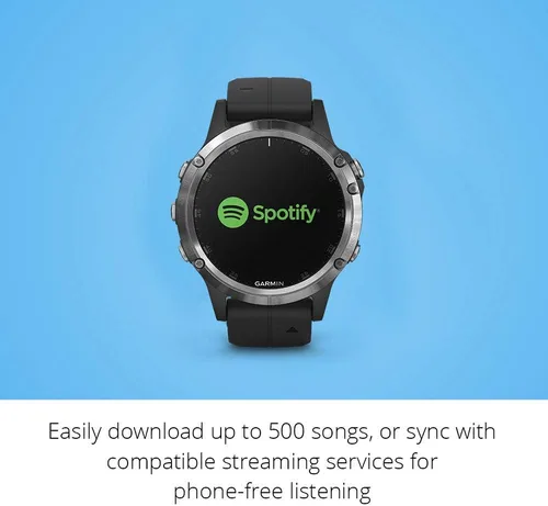 Vista 5 de Garmin fēnix Multisport GPS Smartwatch, Cristal